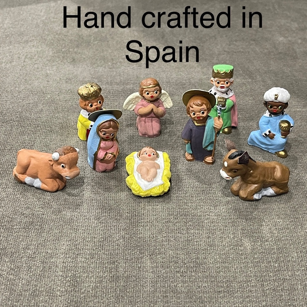 nativity set- Hand crafted in Spain